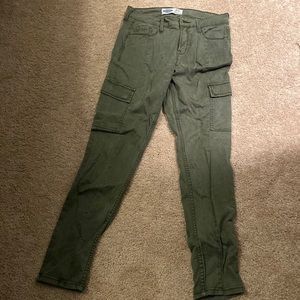 Camo green skinny jeans